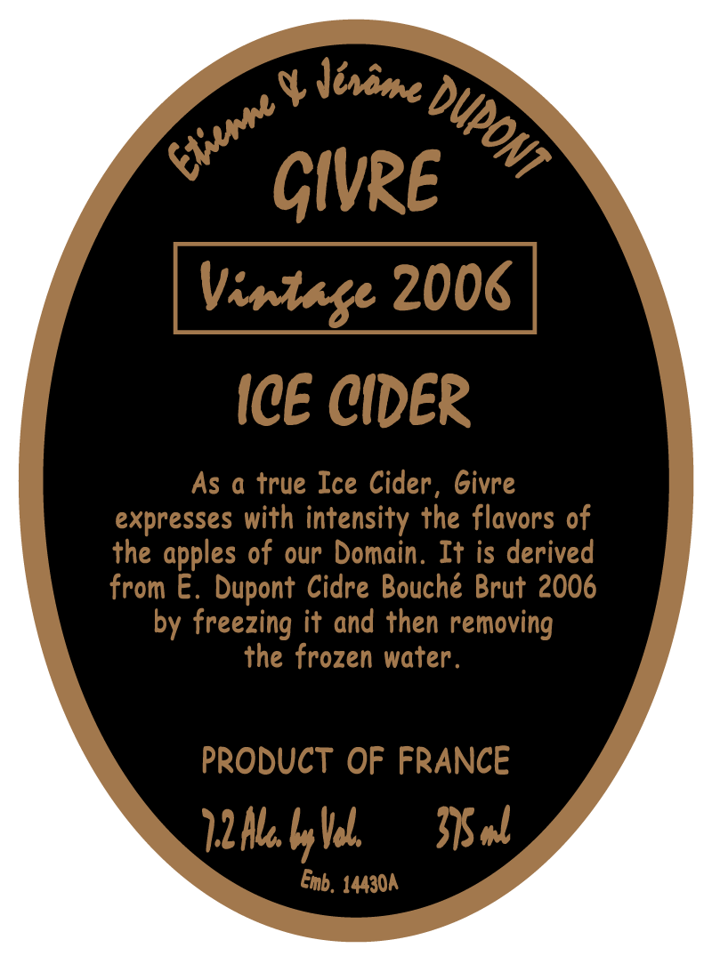 Cidre de Givre Label