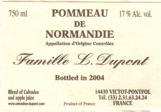 Pommeau Label crop