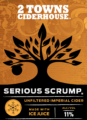 2TownsCiderhouse SeriousScrump label