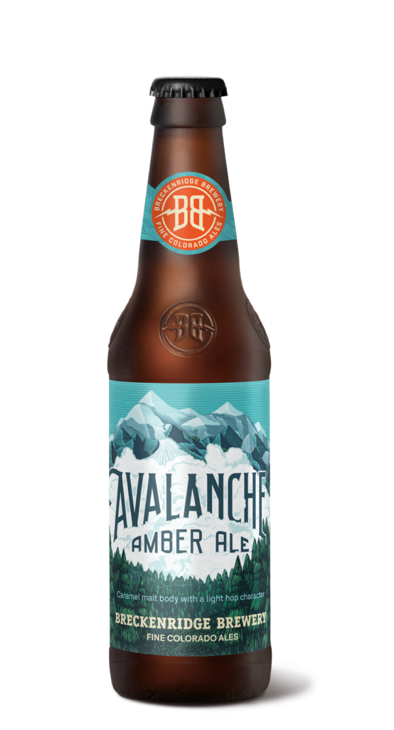 Avalanche Amber Ale 12oz Bottle Render